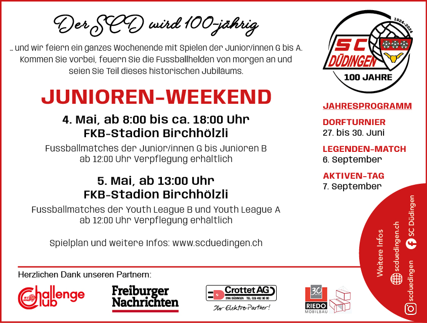 Flyer Junioren-Weekend